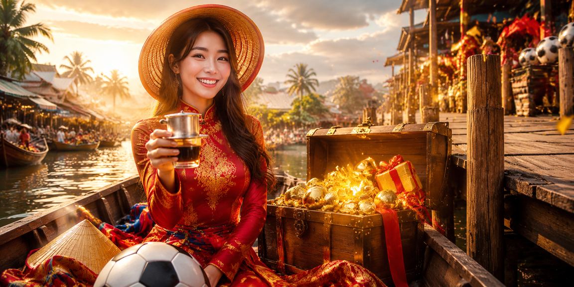 Người dùng vùng Mekong thưởng thức cà phê và tham gia trò chơi casino trực tuyến
